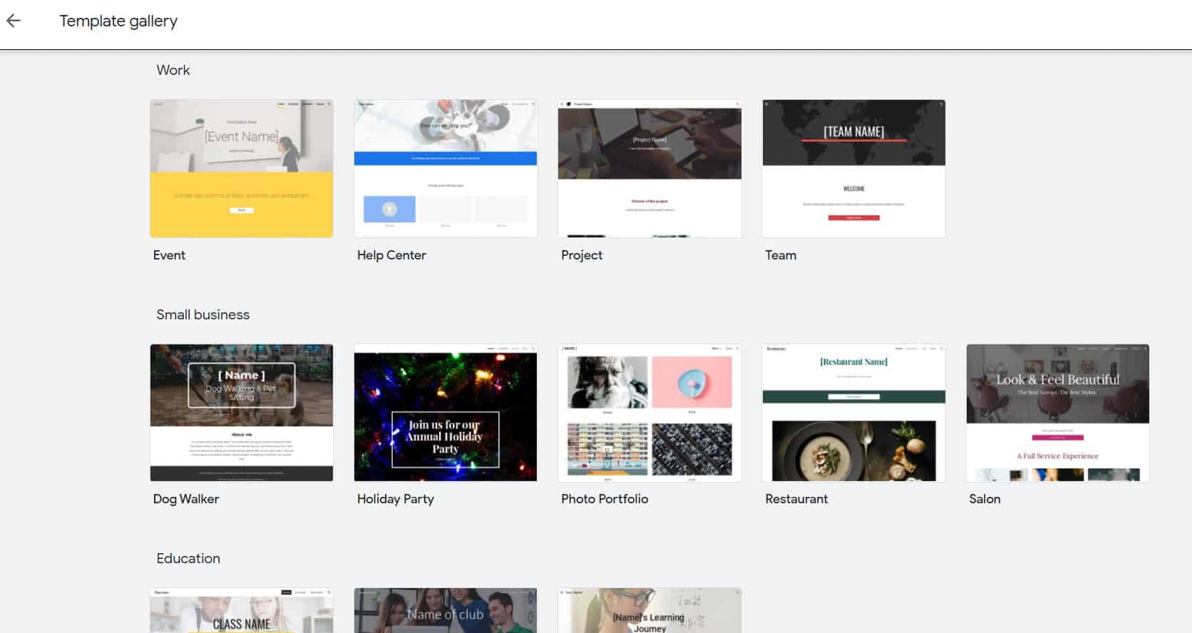 Google gallery