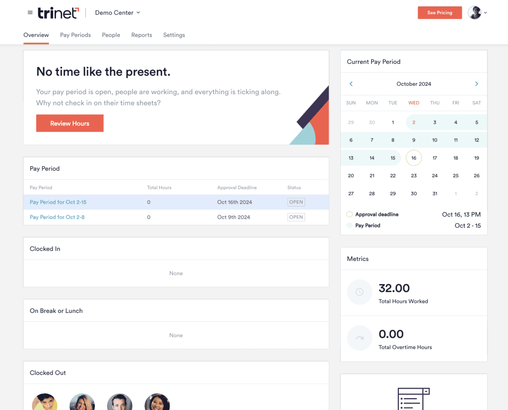 trinet time tracking